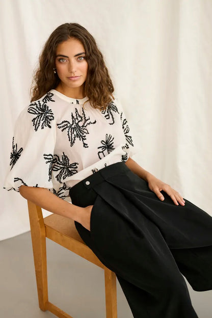 Bisera Blouse Oyster Gray Culture