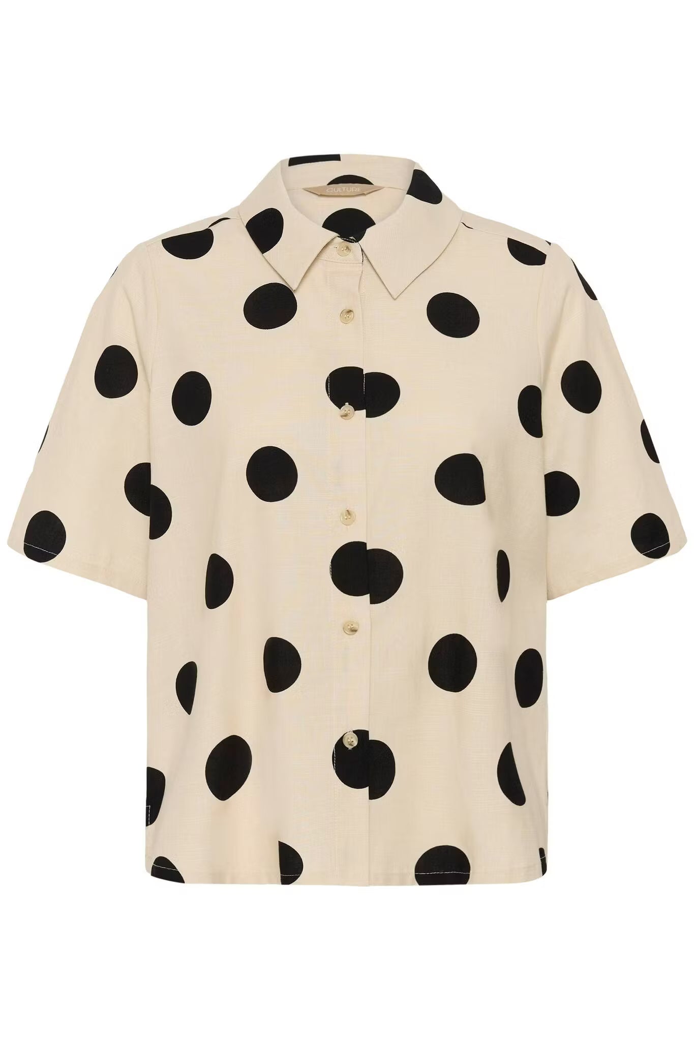 CUtika Shirt Whitecap/Black Dot Culture
