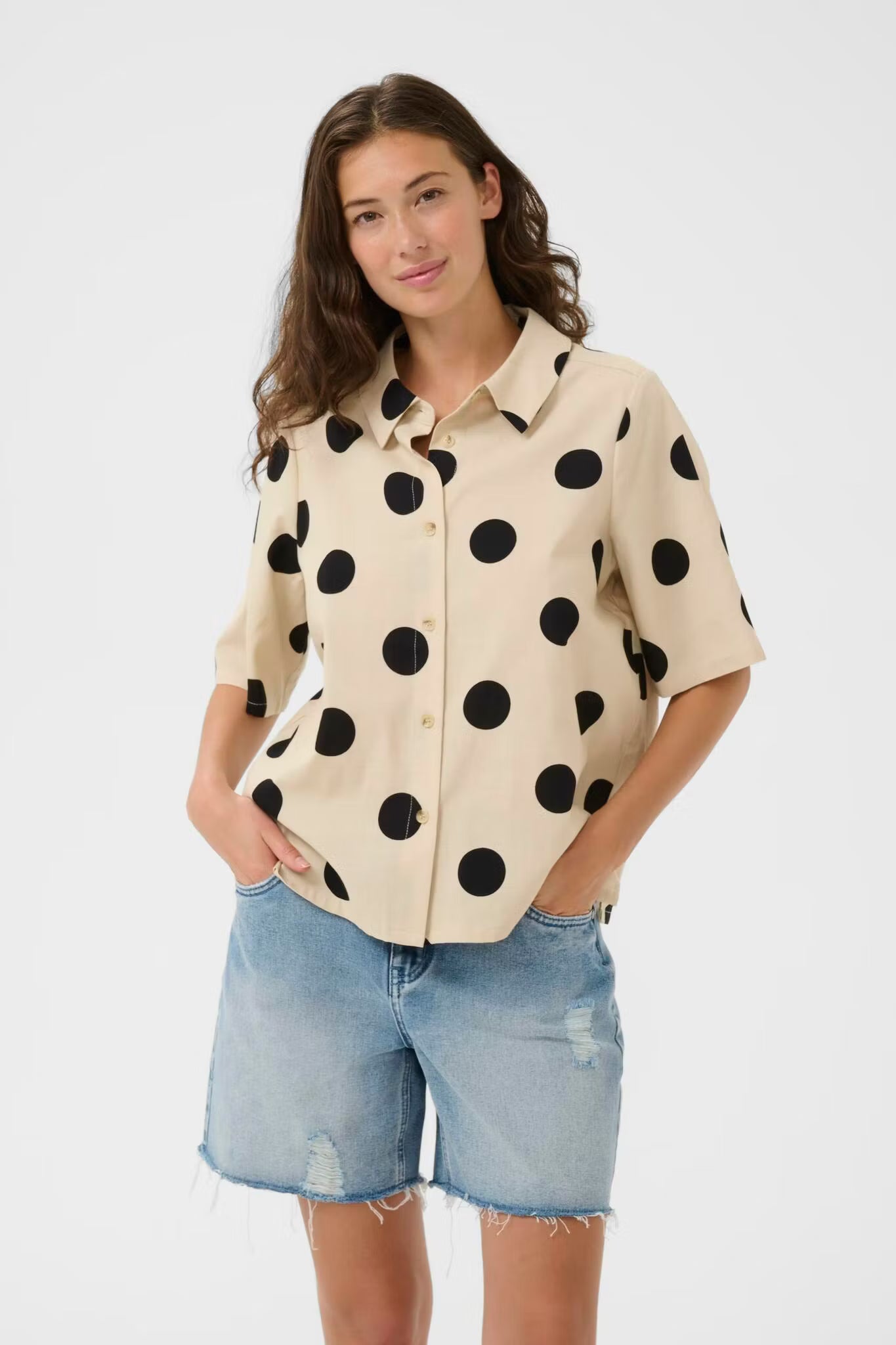 CUtika Shirt Whitecap/Black Dot Culture