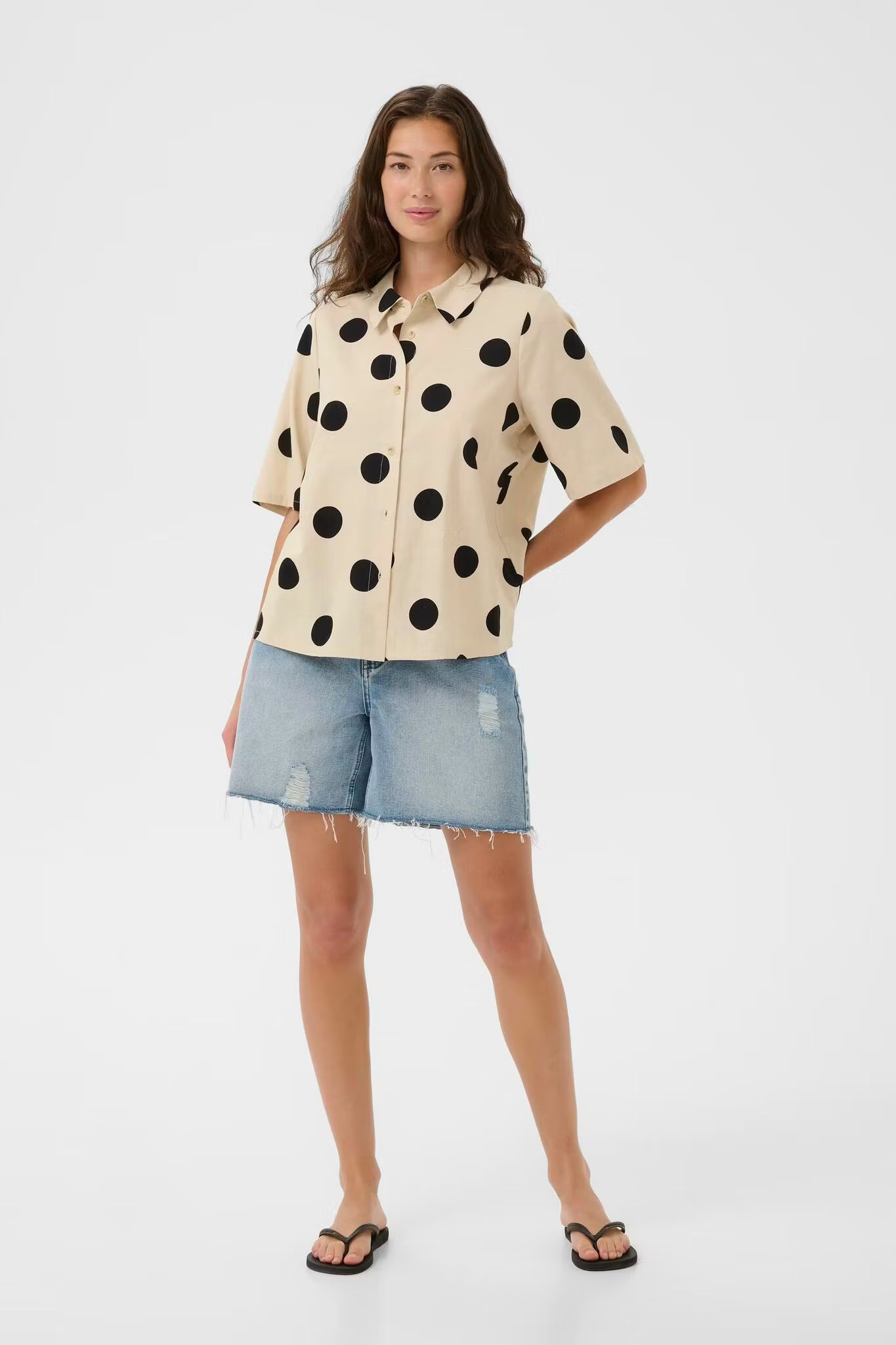 CUtika Shirt Whitecap/Black Dot Culture