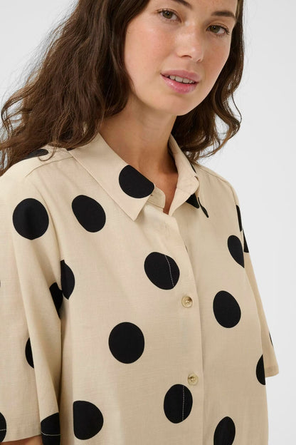 CUtika Shirt Whitecap/Black Dot Culture