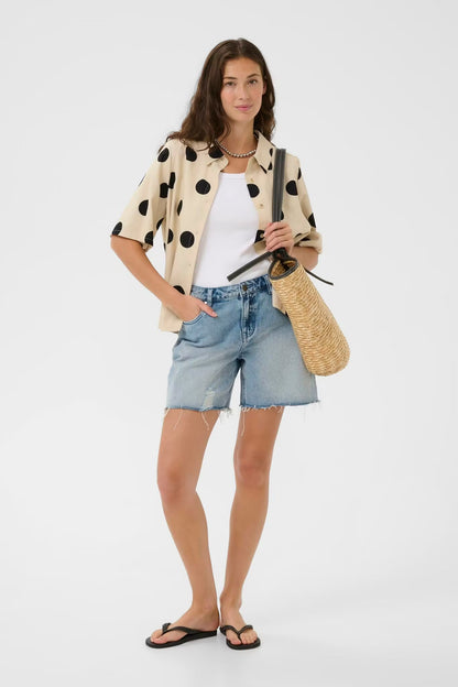 CUtika Shirt Whitecap/Black Dot Culture