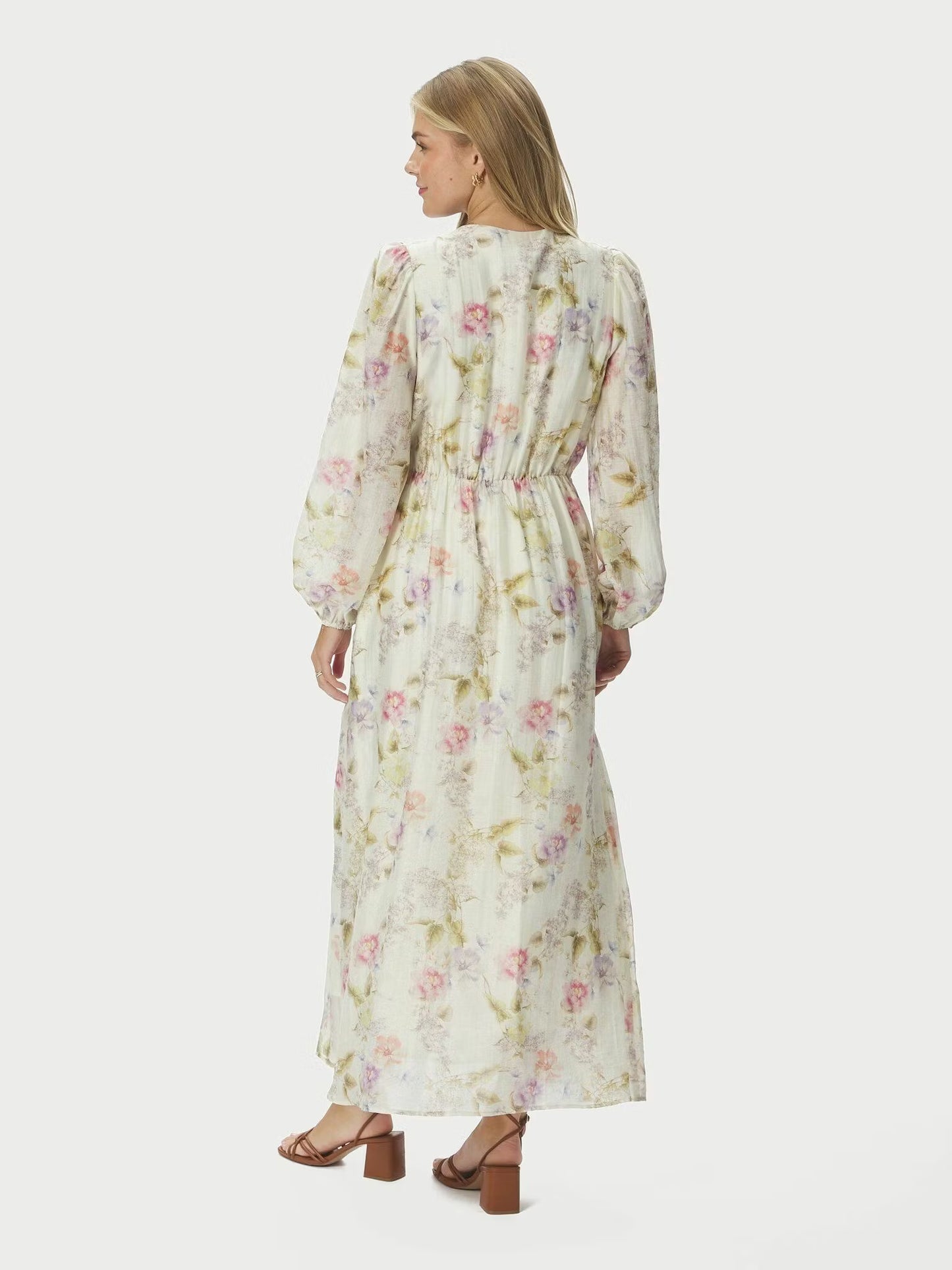 Silfi Vintage Flower Dress Off White Neo Noir