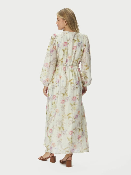 Silfi Vintage Flower Dress Off White Neo Noir