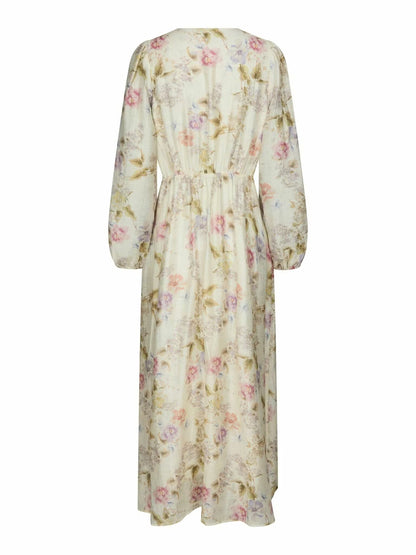 Silfi Vintage Flower Dress Off White Neo Noir