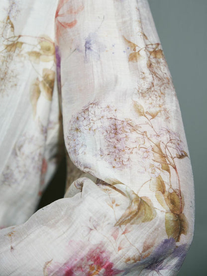 Silfi Vintage Flower Dress Off White Neo Noir