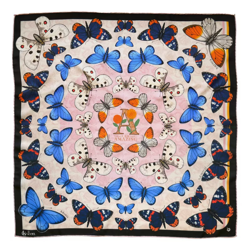 Silk Scarf Small Amazing A Kueen