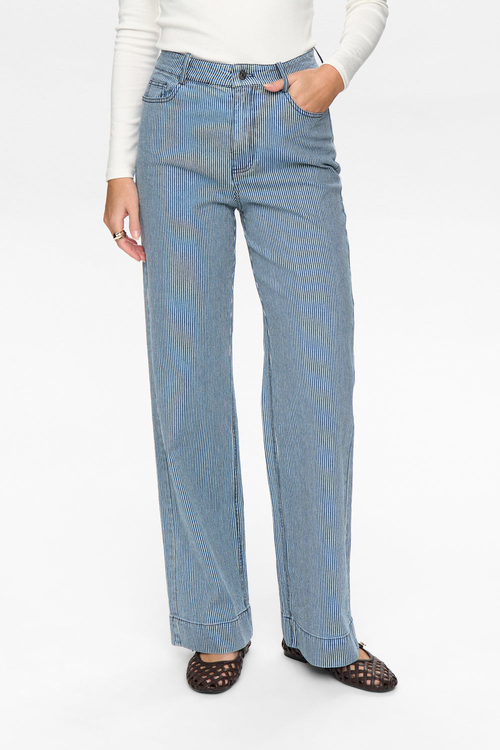 Erina Pants Medium Blue Denim Nümph