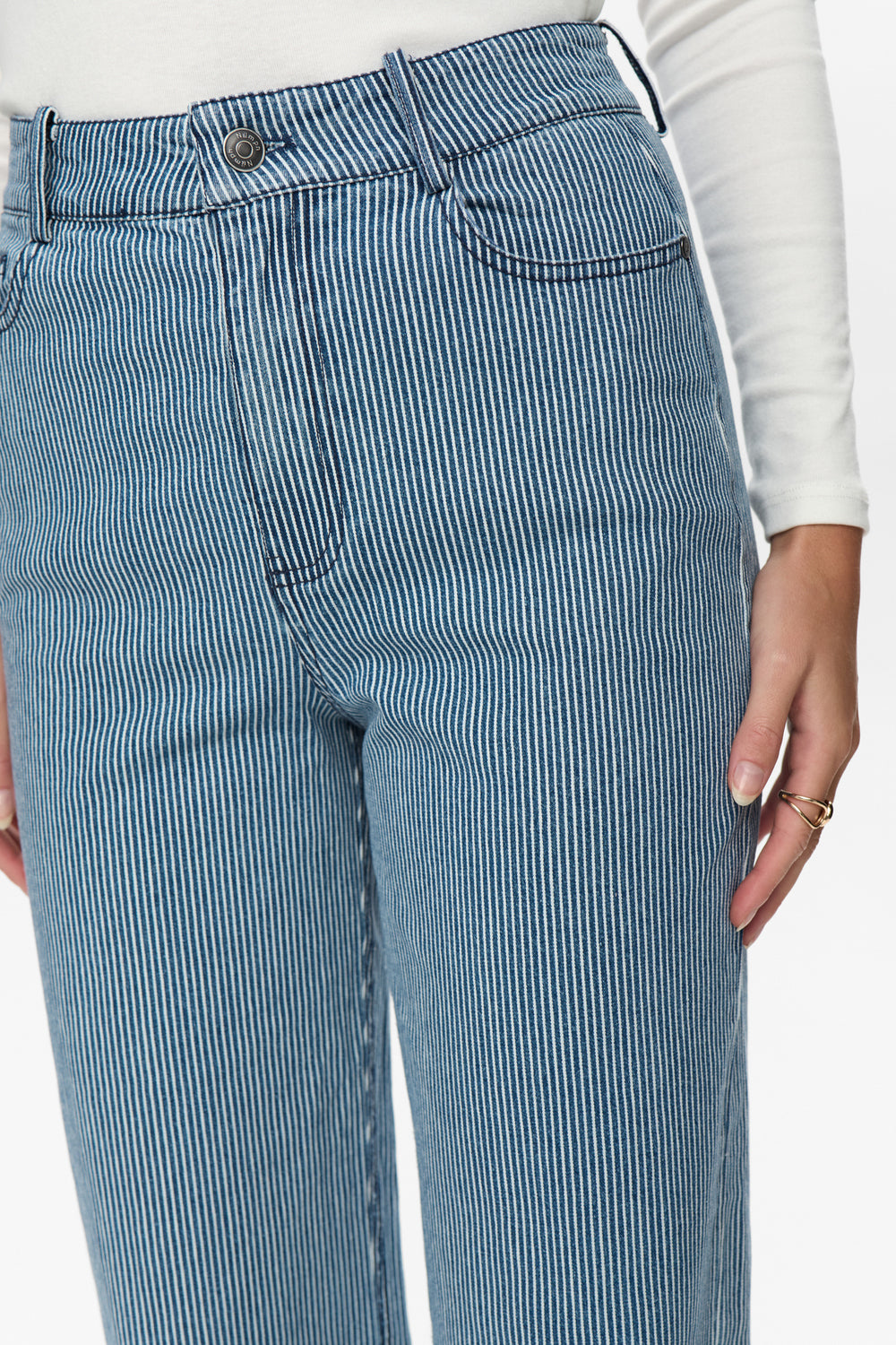Erina Pants Medium Blue Denim Nümph