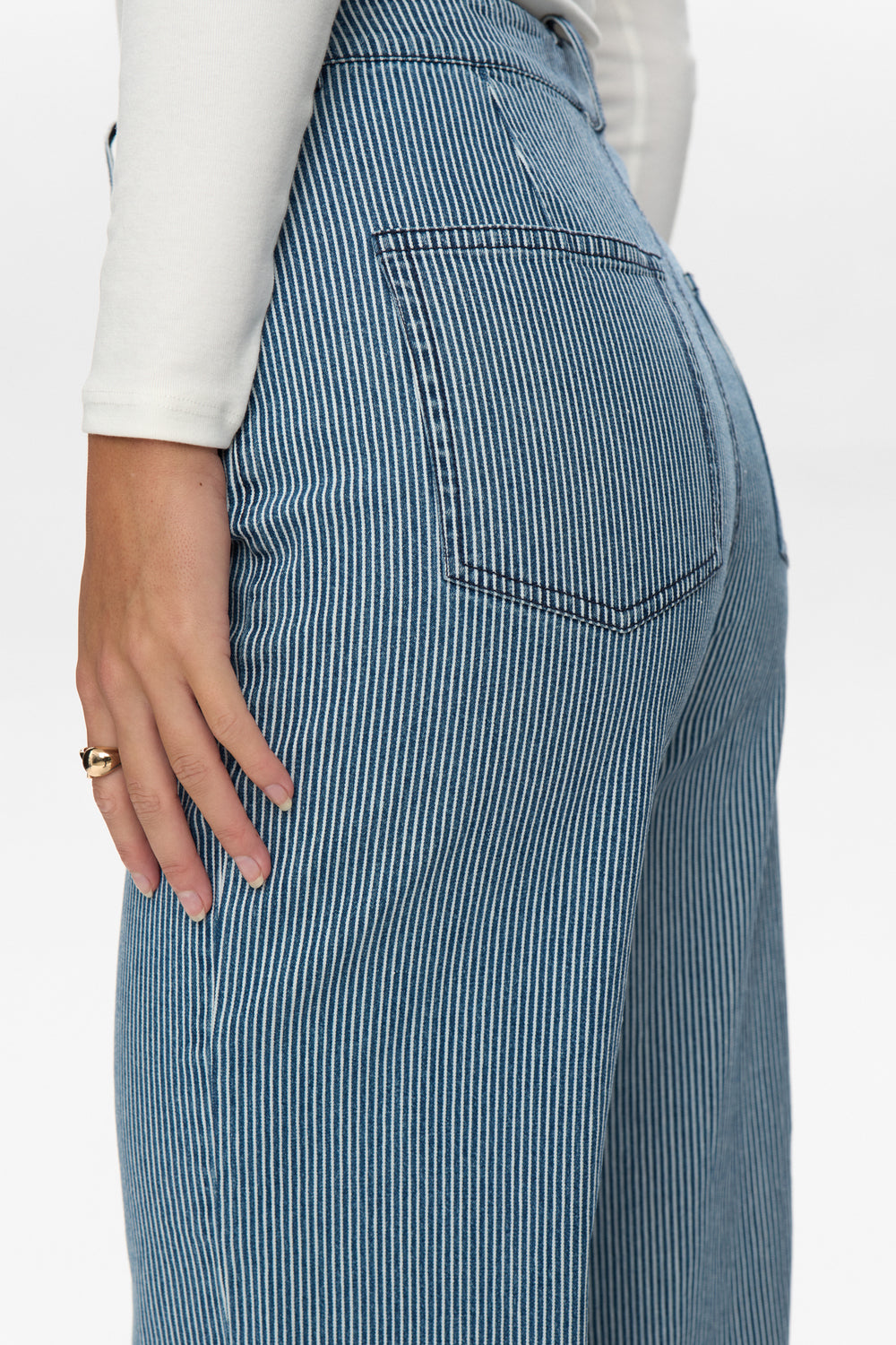 Erina Pants Medium Blue Denim Nümph