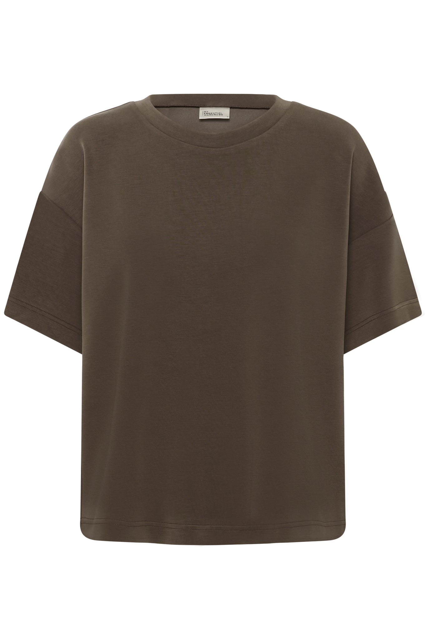 HelleMW EMB Boxy Tee Major Brown My Essential Wardrobe