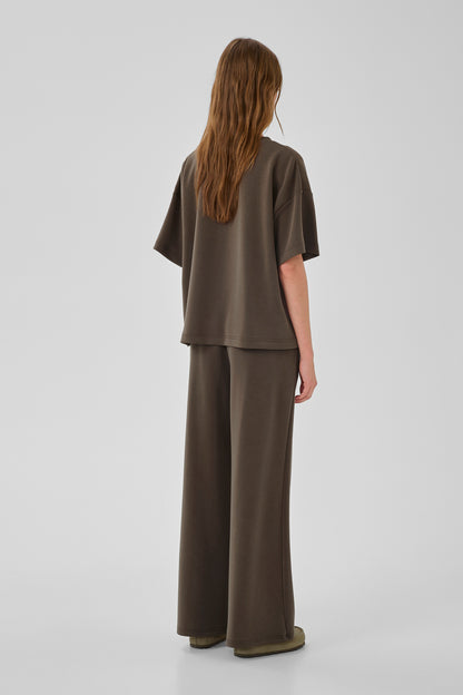 HelleMW EMB Boxy Tee Major Brown My Essential Wardrobe