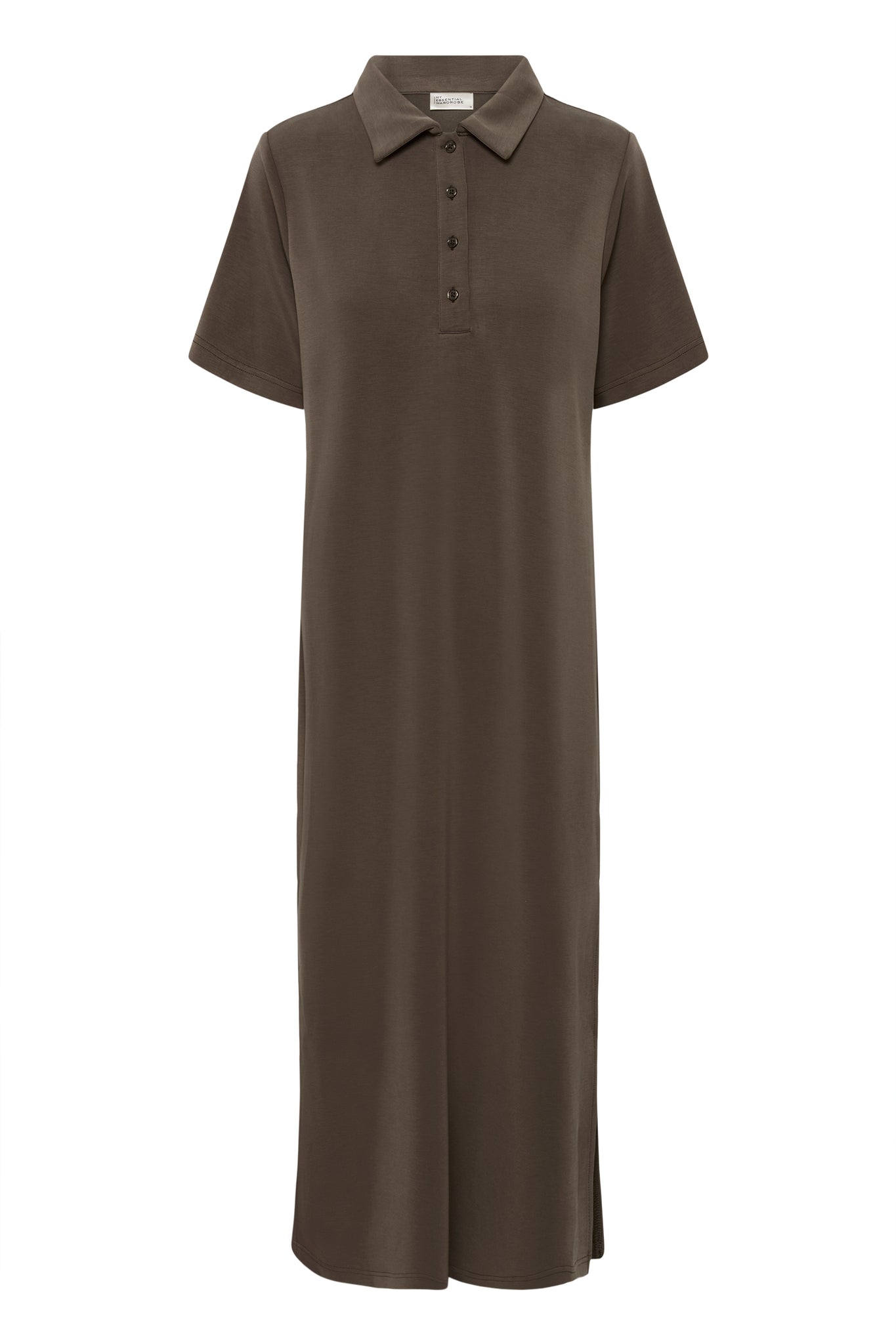 MWHelle Polo Long Dress Major Brown My Essential Wardrobe