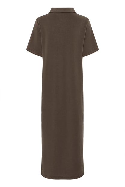 MWHelle Polo Long Dress Major Brown My Essential Wardrobe