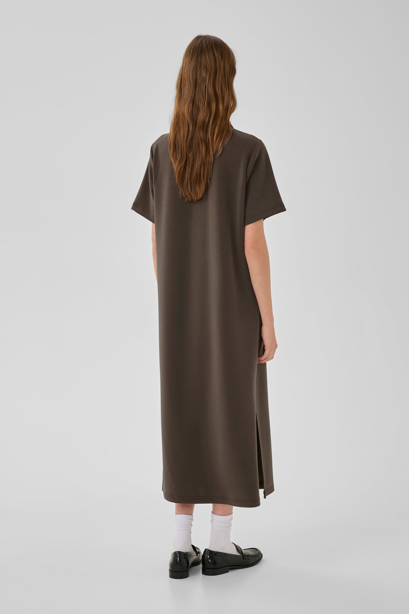 MWHelle Polo Long Dress Major Brown My Essential Wardrobe