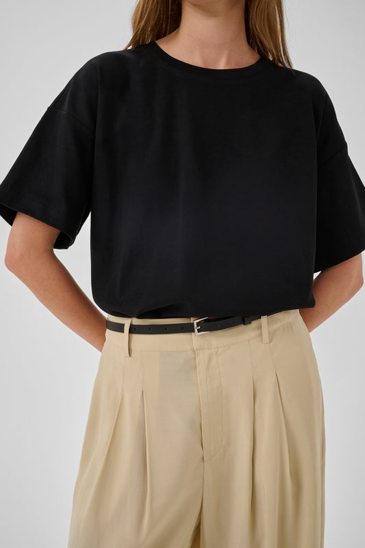MWApir Boxy Tee Black My Essential Wardrobe