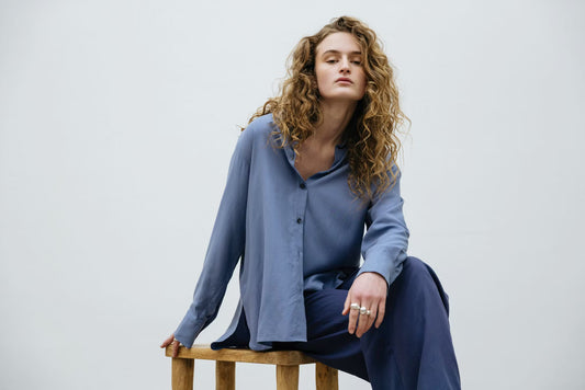 Daily Shirt Pale Indigo A Part of the Art