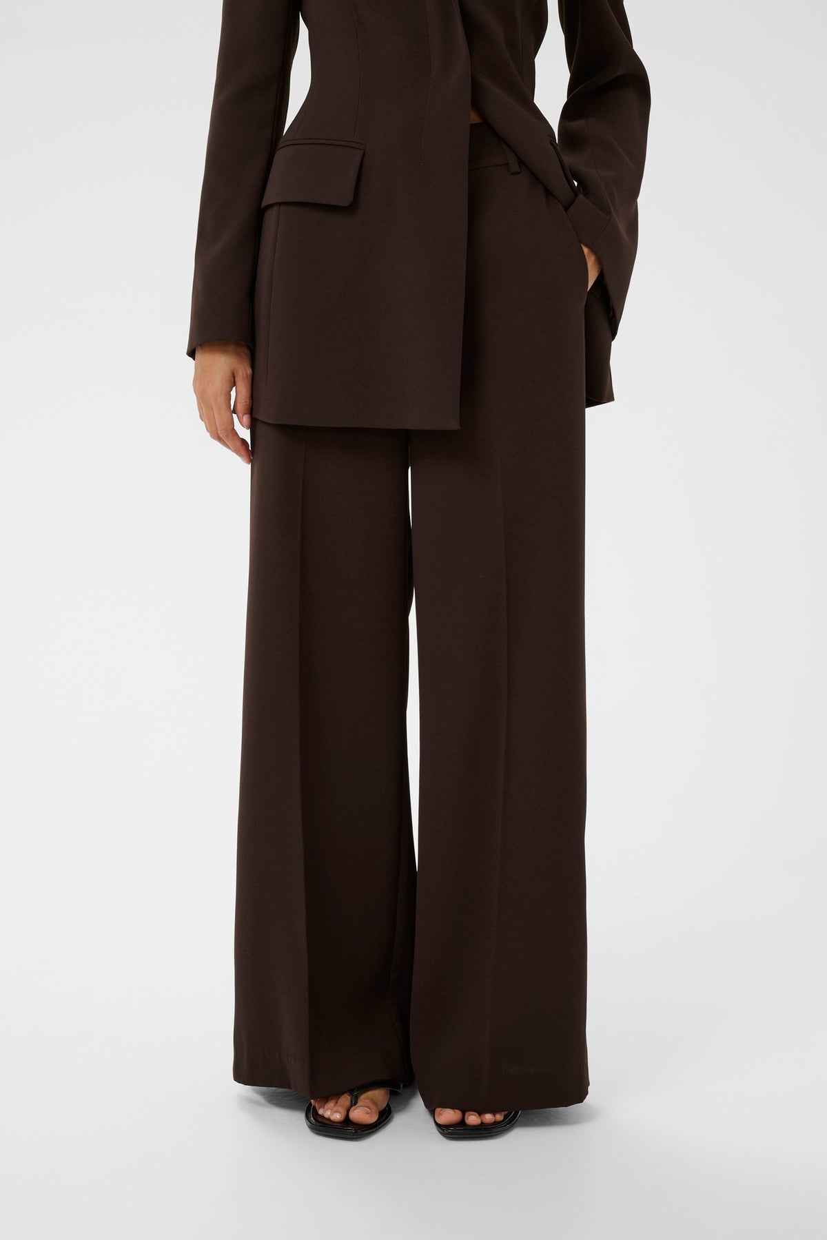 BriezIW Slit Pants Coffee Bean InWear
