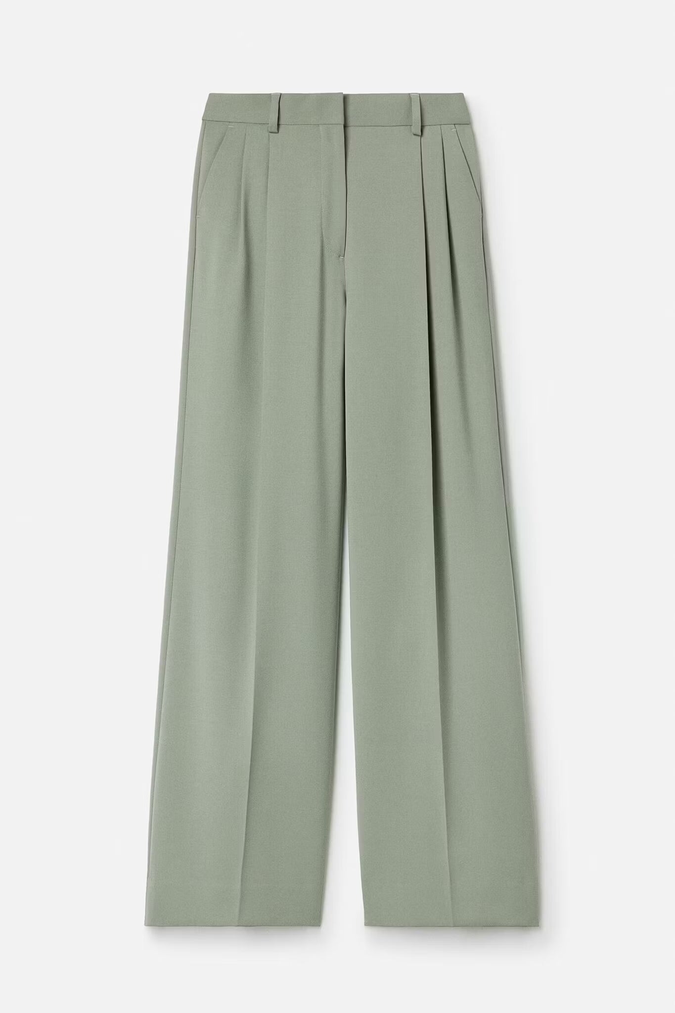 Darcey Wool Trousers Light Green Filippa K