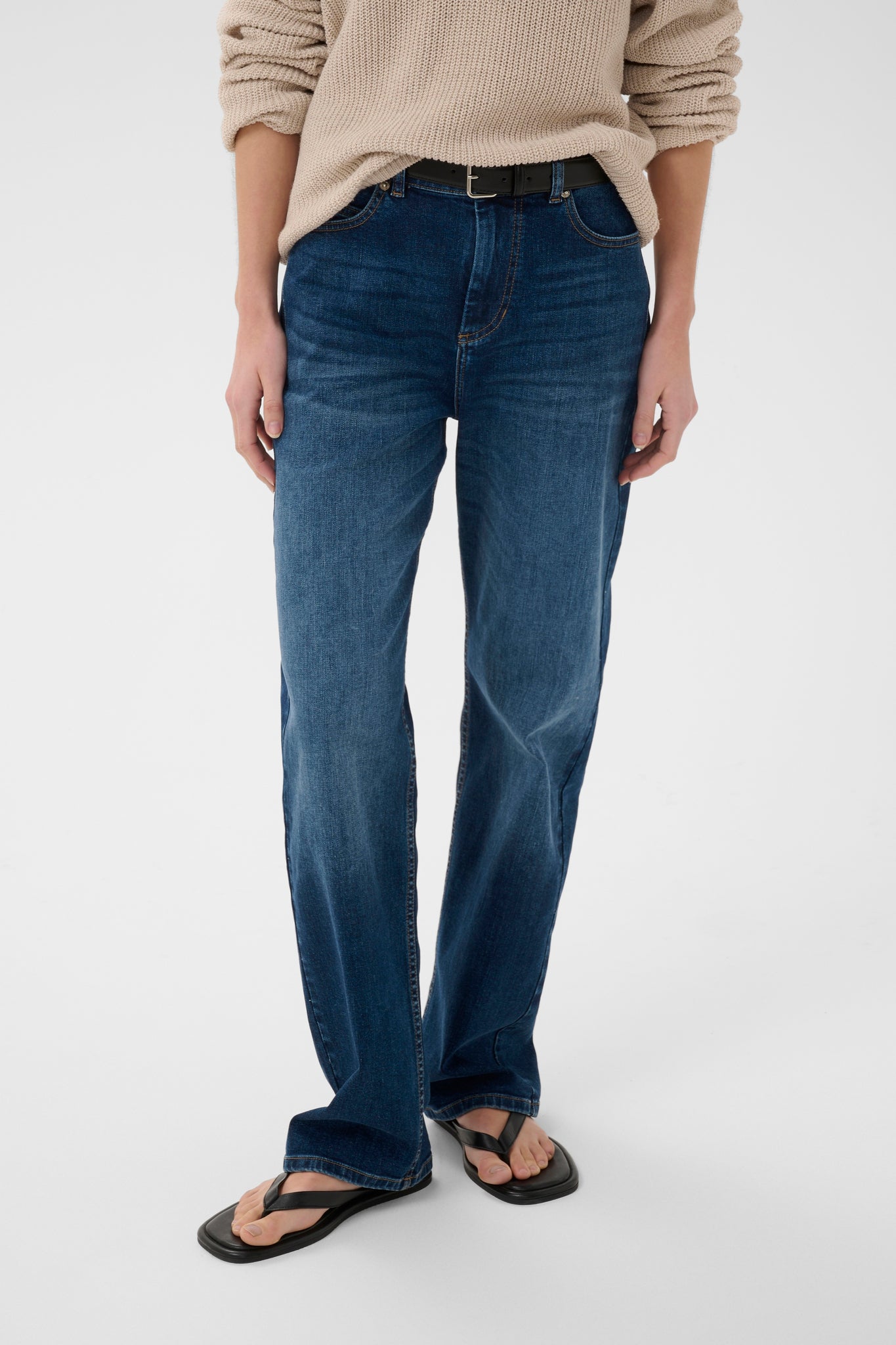 DarlinaIW Core Straight Jeans Washed Medium Blue Denim InWear