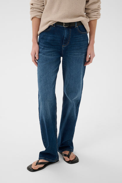 DarlinaIW Core Straight Jeans Washed Medium Blue Denim InWear