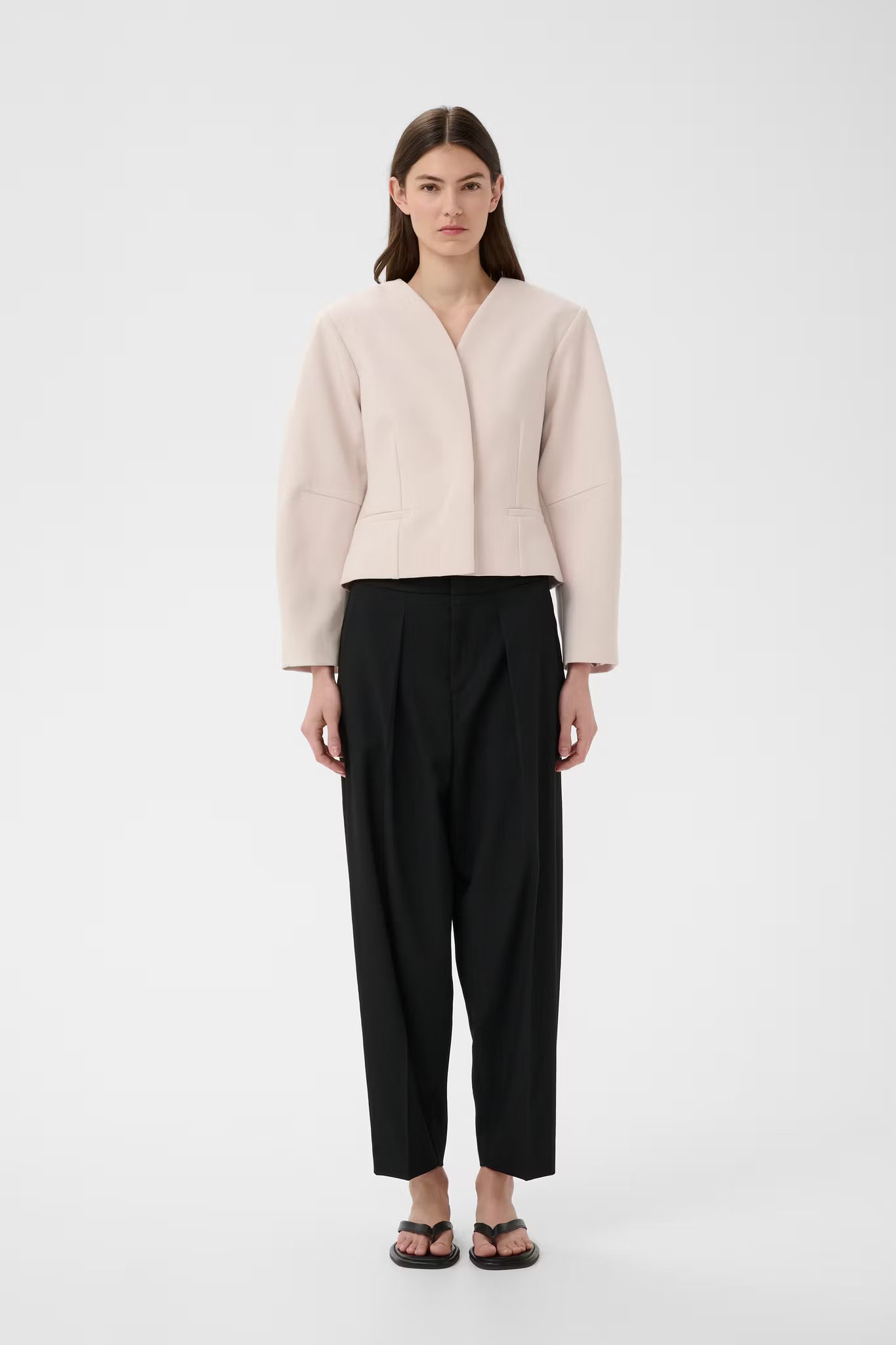 CadieIW Core Barrel Pant Black InWear