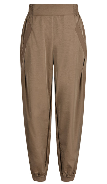 MollieGO Pants Dark Camel Gossia