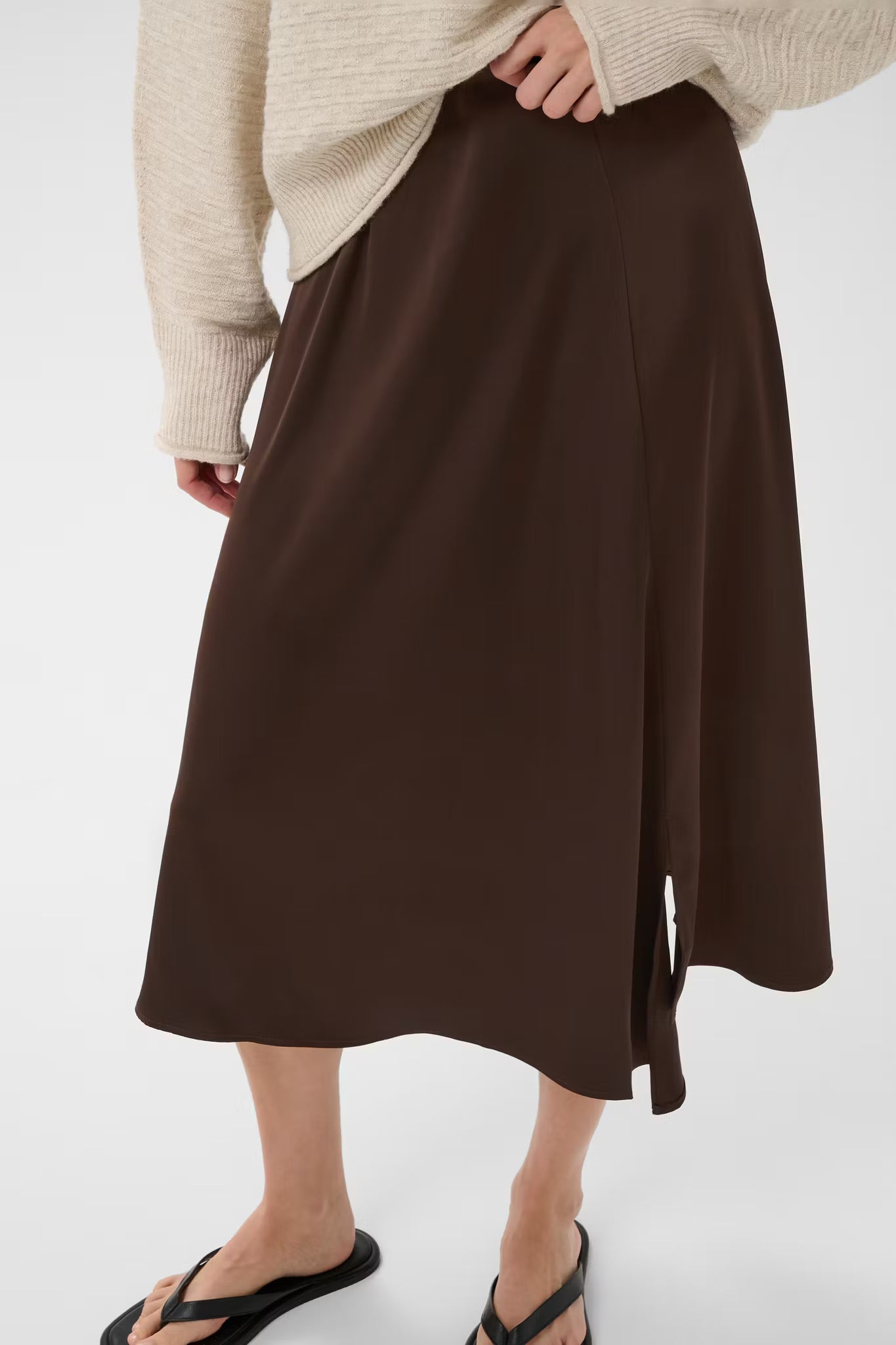 LakeIW Skirt Coffee Bean InWear