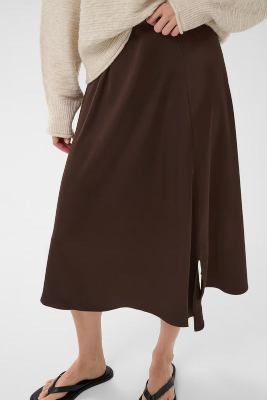 LakeIW Skirt Coffee Bean InWear