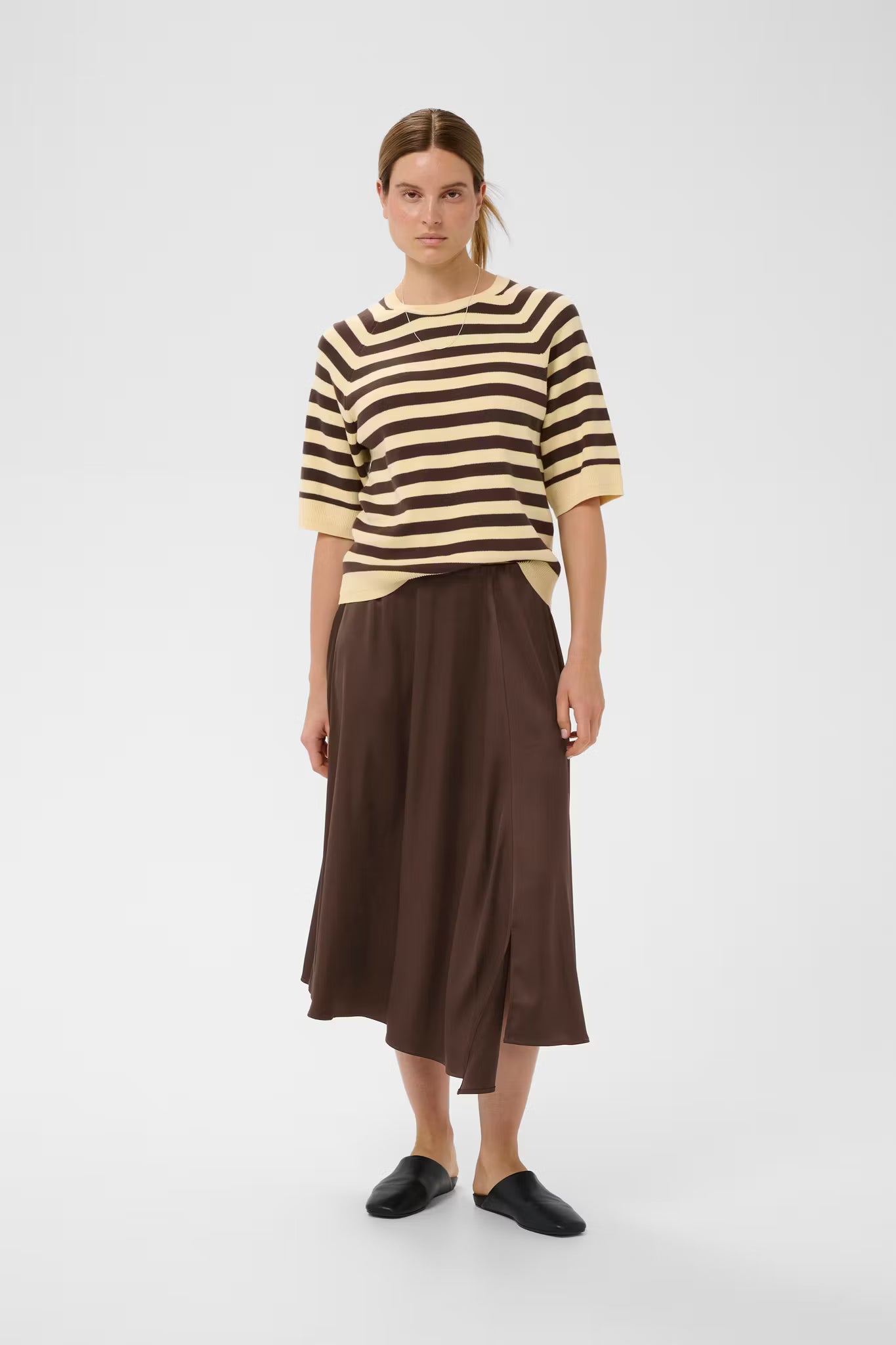 LakeIW Skirt Coffee Bean InWear