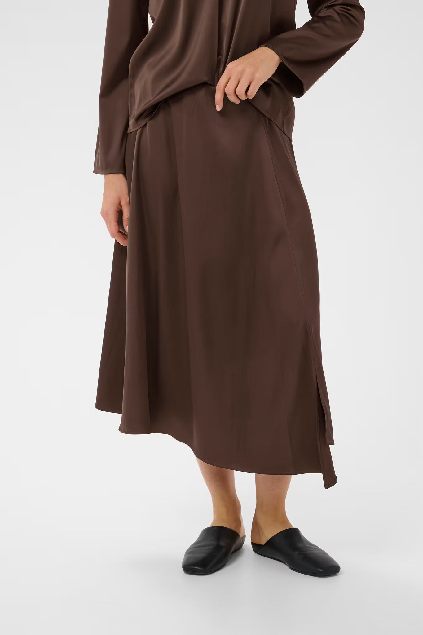 LakeIW Skirt Coffee Bean InWear