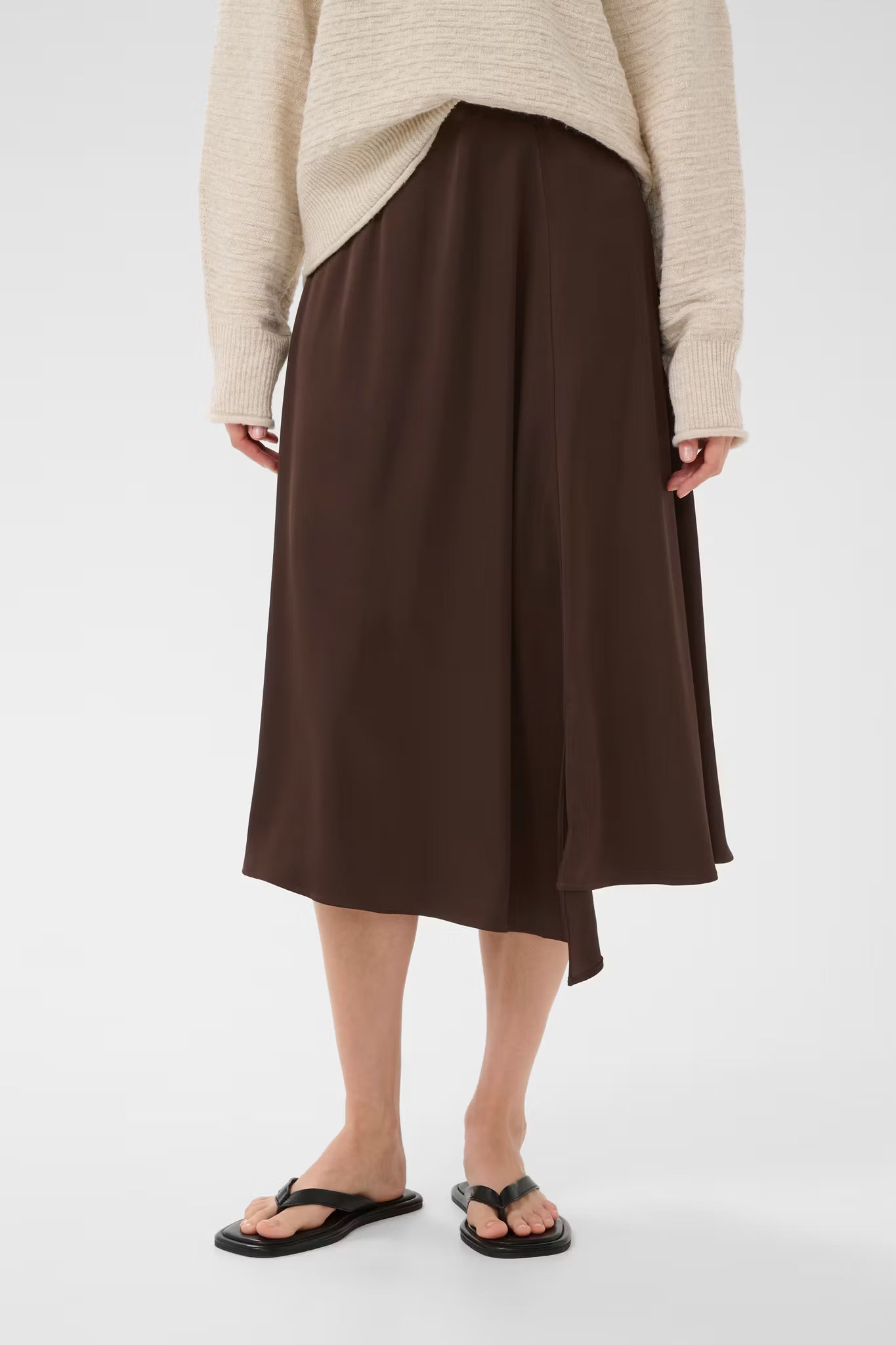 LakeIW Skirt Coffee Bean InWear