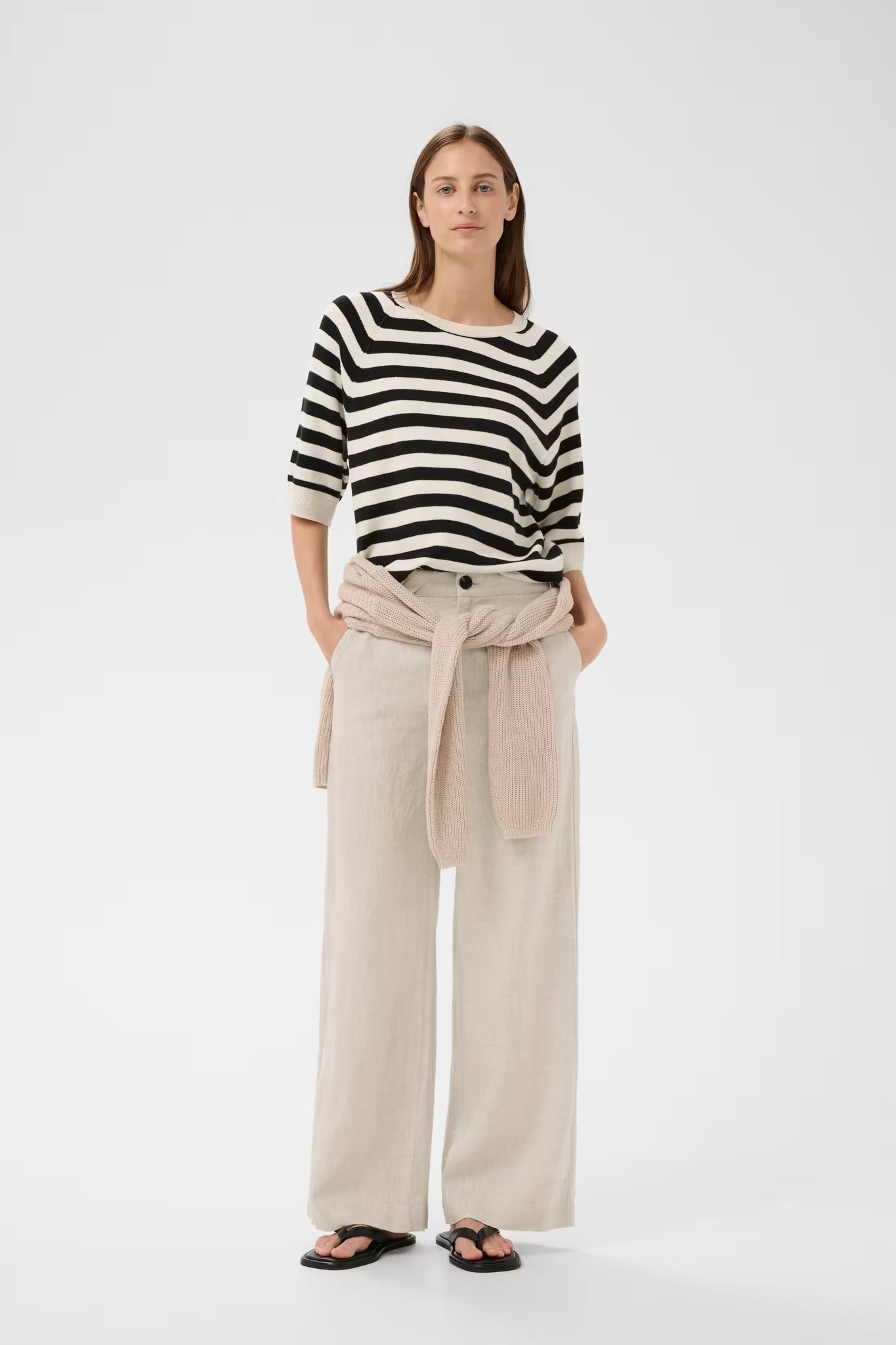 SolinaIW Pants Ecru Melange InWear