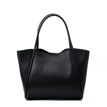 Florence Large Leather Bag Black Latalia