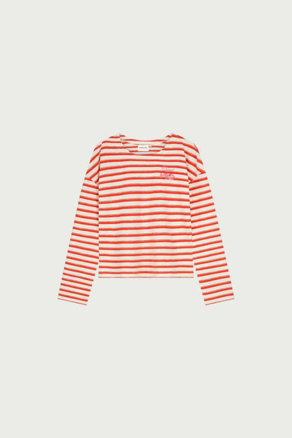 Celina Top Cosy White/Tangerine Tango Fabienne Chapot