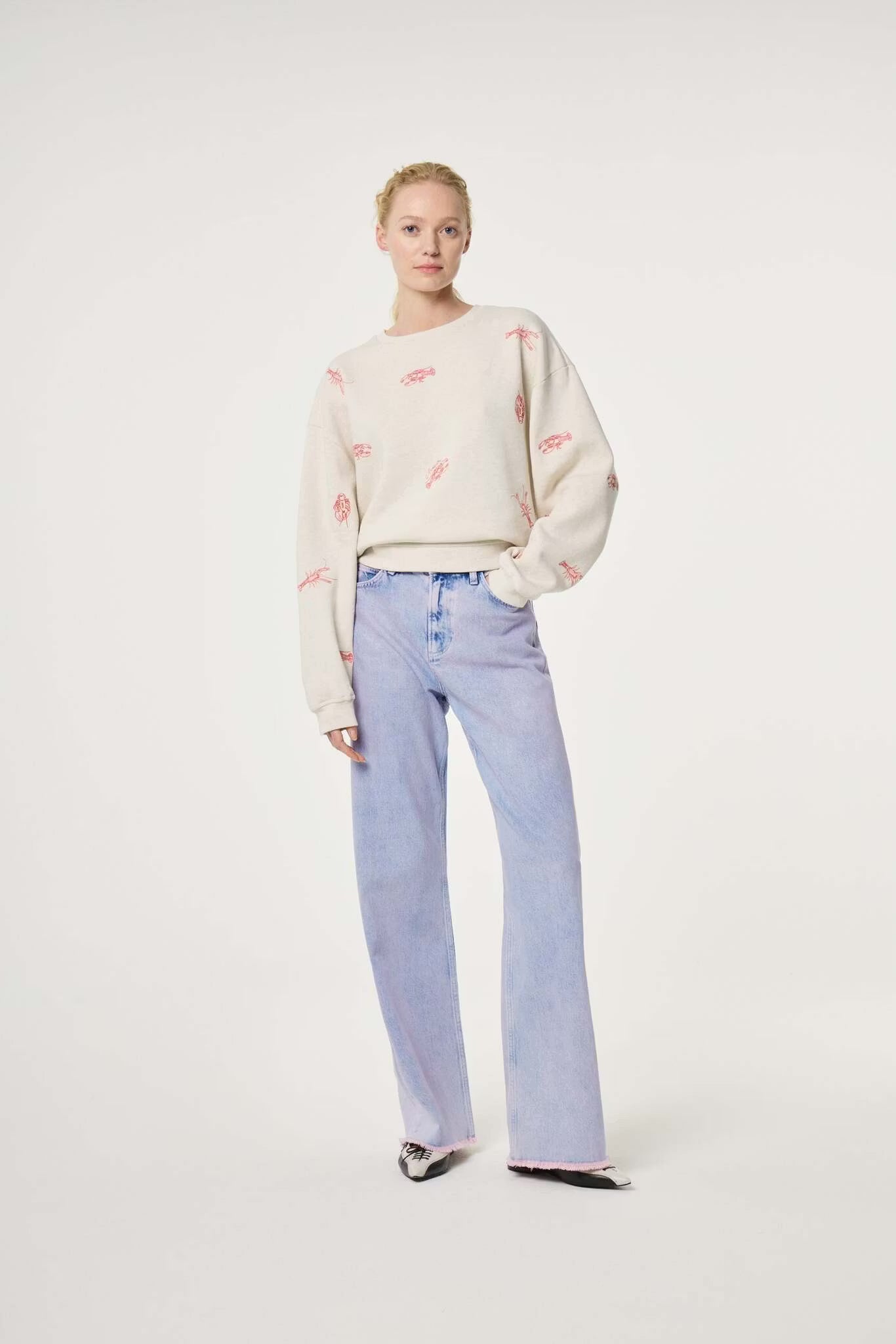 Terry Sweater Oatmeal Melange Fabienne Chapot