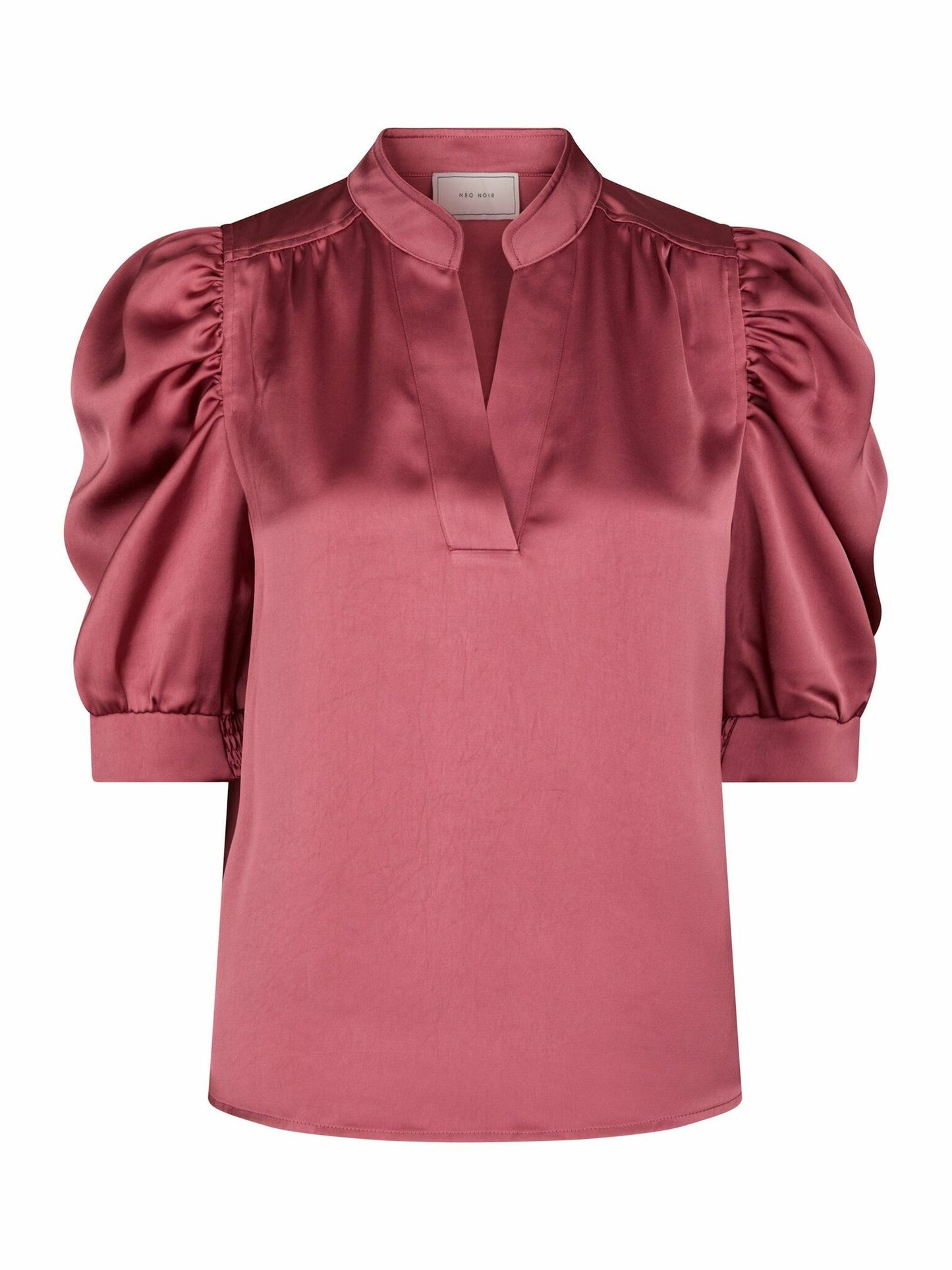 Roella Heavy Sateen Blouse Cherry Pink Neo Noir