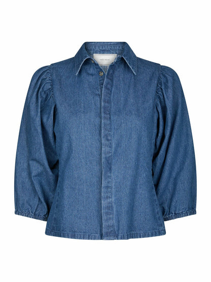 Wandana Denim Blouse Blue Neo Noir