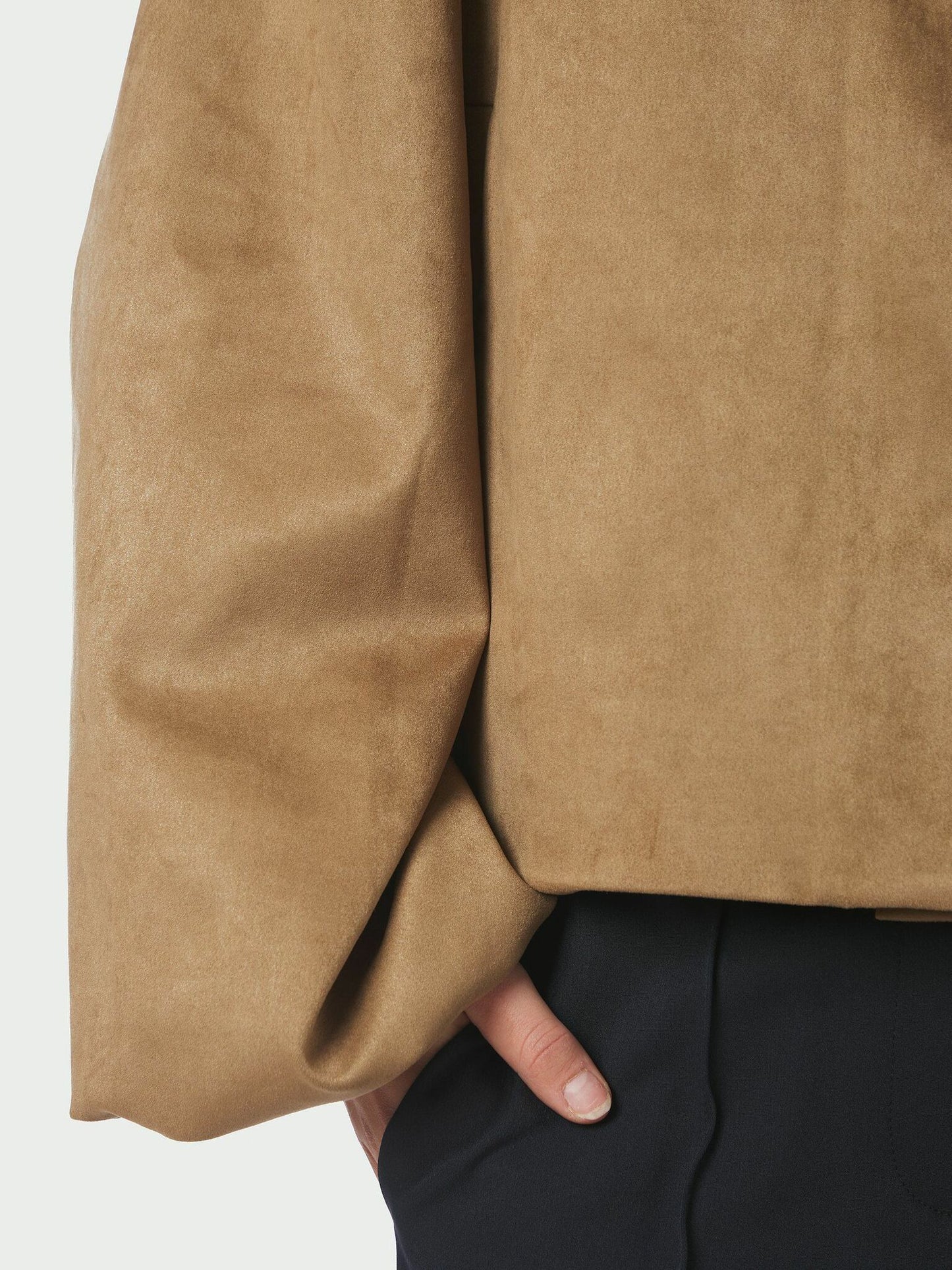 Tirsa Faux Suede Jacket Cognac Neo Noir
