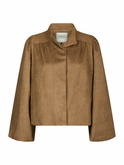 Tirsa Faux Suede Jacket Cognac Neo Noir