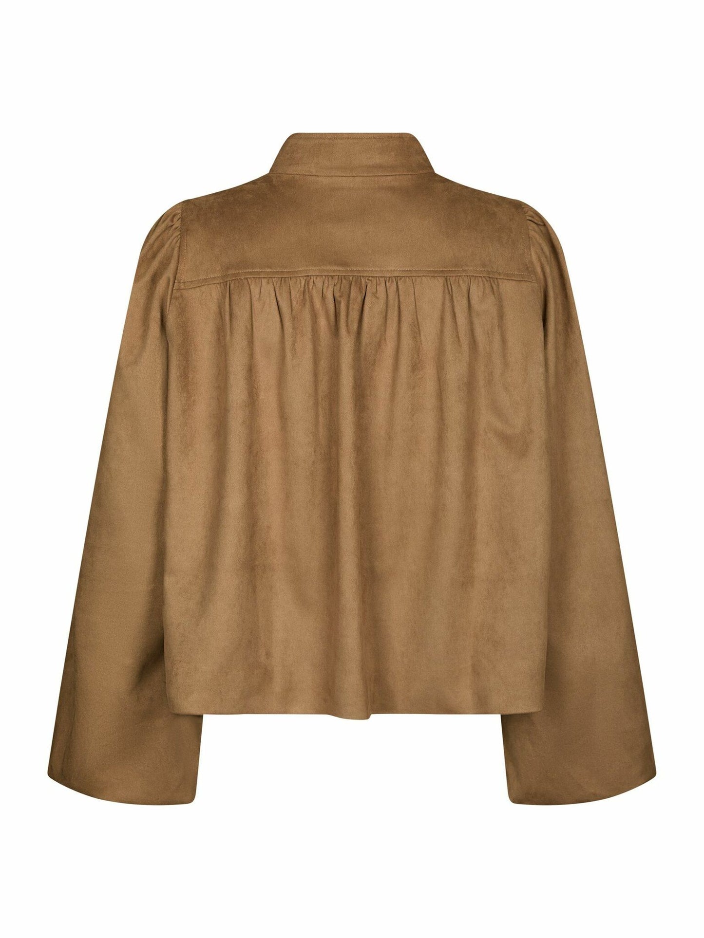 Tirsa Faux Suede Jacket Cognac Neo Noir