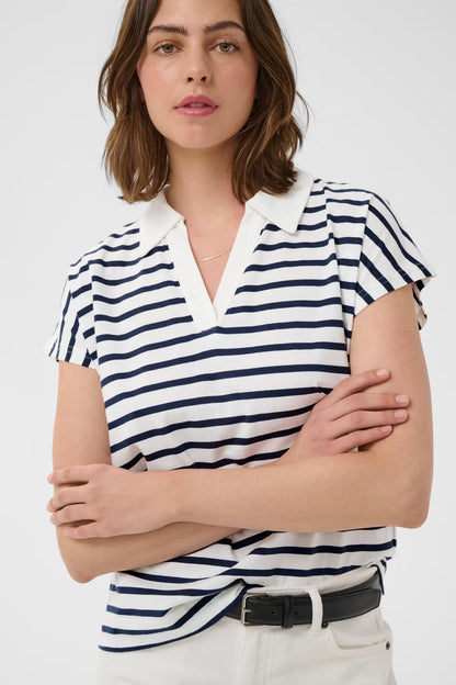 PfiaIW Polo T-shirt Maritime Slim Stripe