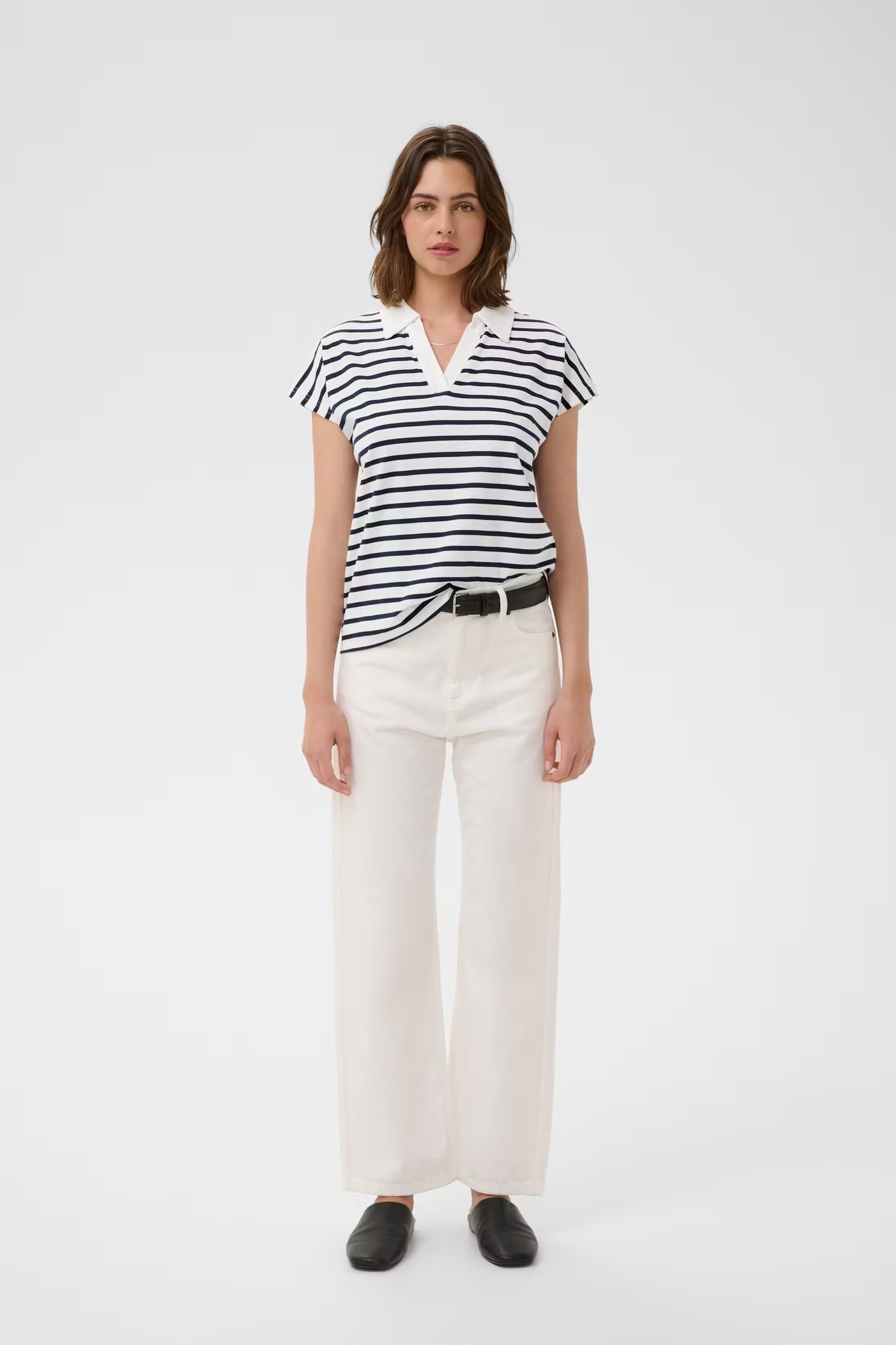 PfiaIW Polo T-shirt Maritime Slim Stripe