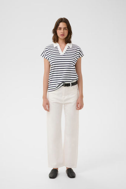 PfiaIW Polo T-shirt Maritime Slim Stripe