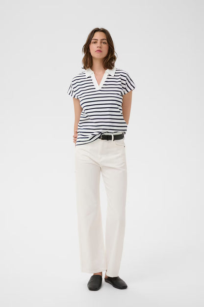 PfiaIW Polo T-shirt Maritime Slim Stripe
