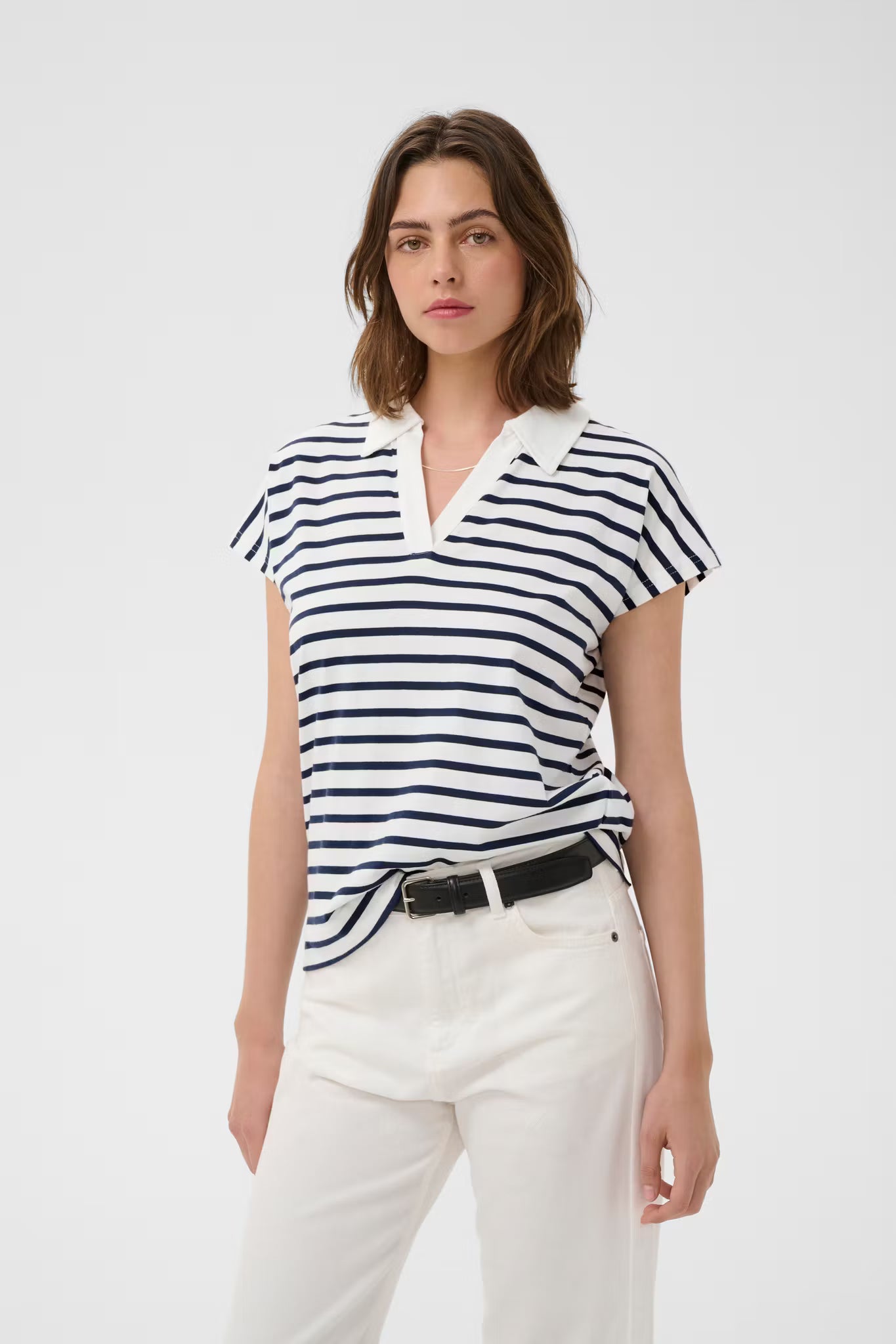 PfiaIW Polo T-shirt Maritime Slim Stripe