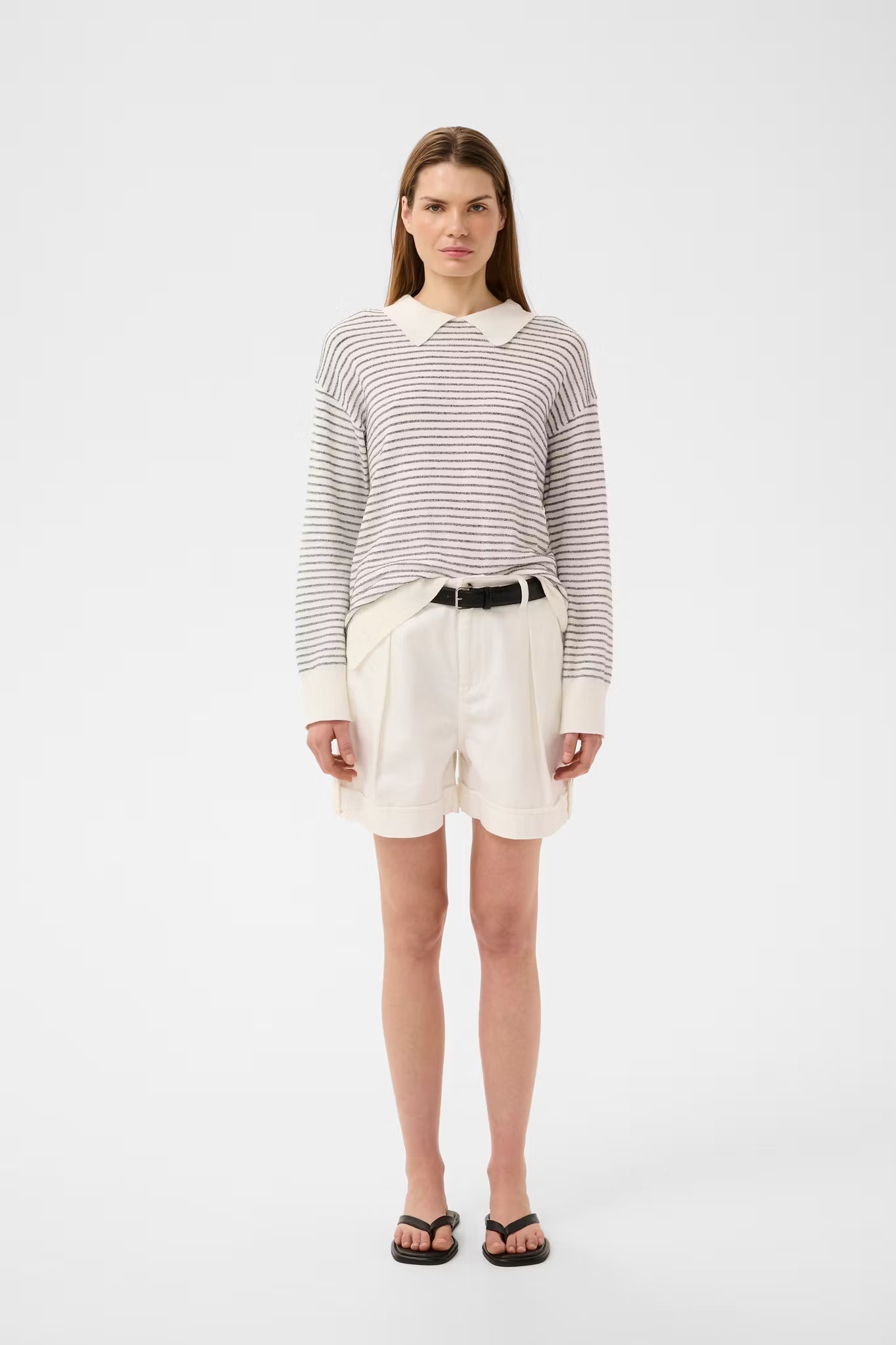 EllyIW Denim Shorts Pure White InWear