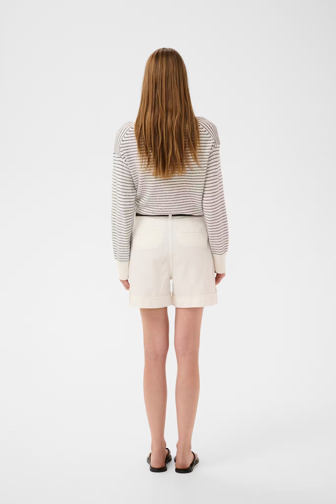 EllyIW Denim Shorts Pure White InWear