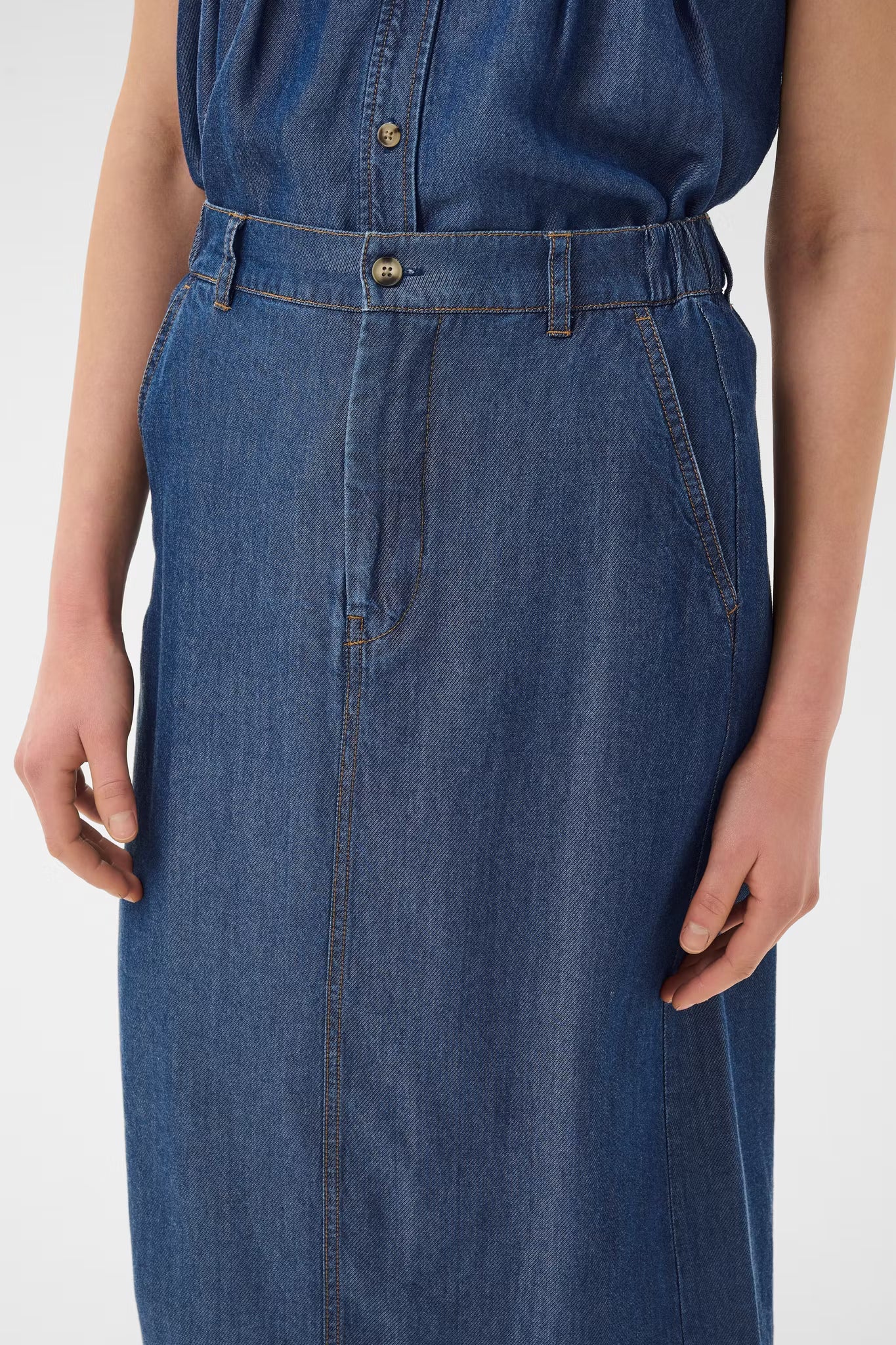 EloiseIW Skirt Dark Blue Denim InWear