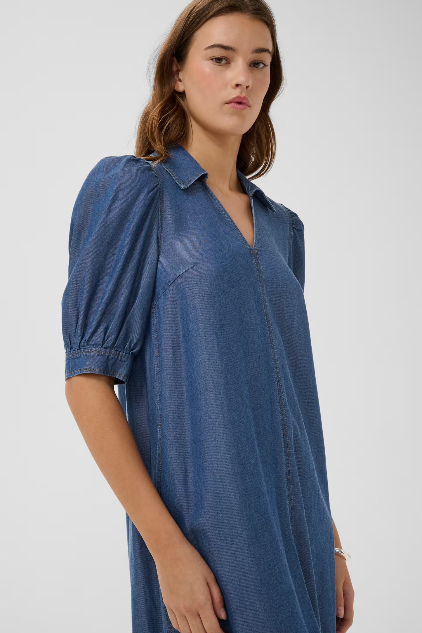 RachelIW Dress Dark Blue Denim InWear